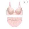 [まとめ買い対象]脇高ブラ＆ショーツセット 花柄刺繍【EFGHサイズ】 ba0983a