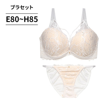 [まとめ買い対象]脇高ブラ＆ショーツセット レース×ストリング【EFGHサイズ】 ba0984b