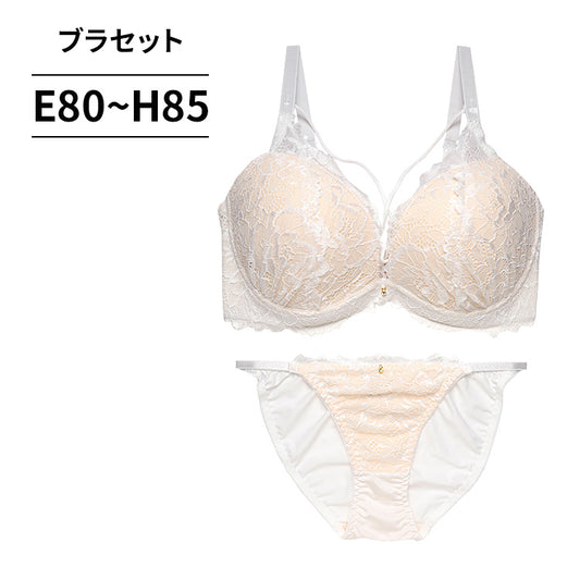 [まとめ買い対象]脇高ブラ＆ショーツセット レース×ストリング【EFGHサイズ】 ba0984b