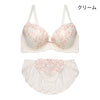 [まとめ買い対象]ブラ＆ショーツセット ローズ柄刺繍【EFGHサイズ】 ba0985a
