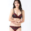 脇高ブラ＆ショーツセット ローズ柄刺繍 【ABCDサイズ】 ba0987