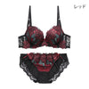 脇高ブラ＆ショーツセット ローズ柄刺繍 【ABCDサイズ】 ba0987