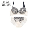 脇高ブラ＆ショーツセット 雪柄刺繡 【ABCDサイズ】 ba0988b