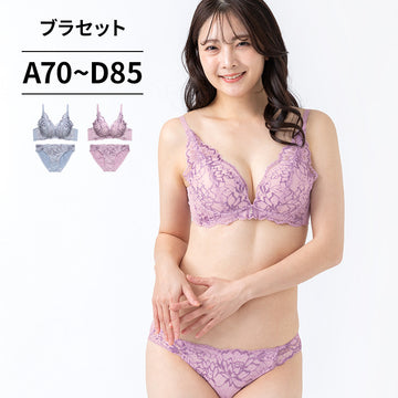 ブラ＆ショーツセット フルカップ風レース 【ABCDサイズ】 ba0992