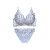 ブラ＆ショーツセット フルカップ風レース【EFサイズ】ba0993