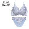 ブラ＆ショーツセット フルカップ風レース【EFサイズ】ba0993a