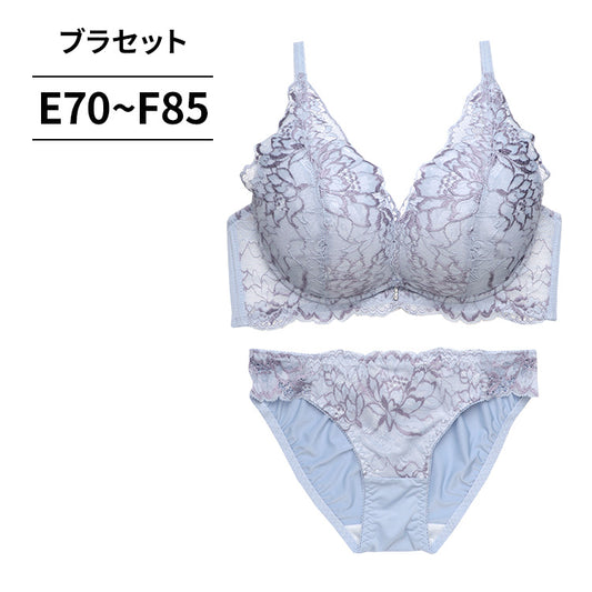 ブラ＆ショーツセット フルカップ風レース【EFサイズ】ba0993a