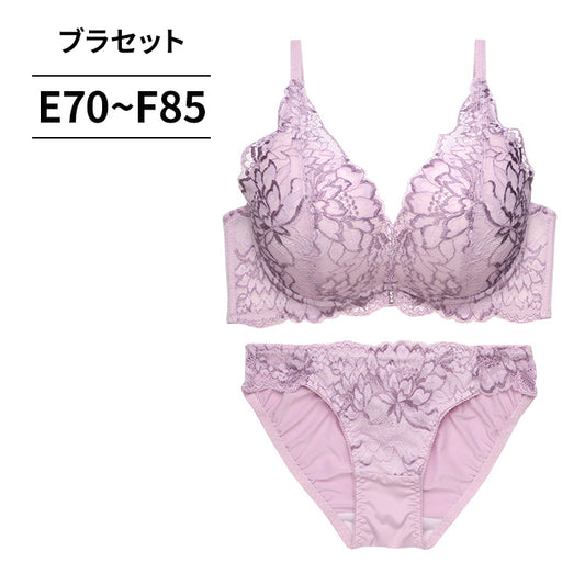 ブラ＆ショーツセット フルカップ風レース【EFサイズ】ba0993b
