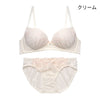 [まとめ買い対象]【12/10より順次発送】ノンワイヤーブラ＆ショーツセット 花柄刺繍 【S/M/L/LLサイズ】 ba0995