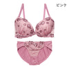 ブラ＆ショーツセット 花柄刺繡【EFGHサイズ】 ba0997a