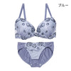 ブラ＆ショーツセット 花柄刺繡【EFGHサイズ】 ba0997