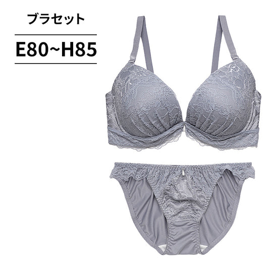 [まとめ買い対象]ブラ＆ショーツセット フロントレース【EFGHサイズ】 ba0998a