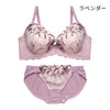 脇高ブラ＆ショーツセット 花柄刺繍【EFGHサイズ】 ba0999b
