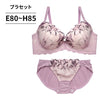 脇高ブラ＆ショーツセット 花柄刺繍【EFGHサイズ】 ba0999b