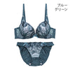脇高ブラ＆ショーツセット 花柄刺繍【EFサイズ】ba1002a