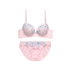 脇高ブラ＆ショーツセット 花柄刺繍 【ABCDサイズ】 ba1003