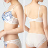 脇高ブラ＆ショーツセット 花柄刺繍 【ABCDサイズ】 ba1006b