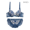 脇高ブラ＆ショーツセット 花柄刺繍 【ABCDサイズ】 ba1006b