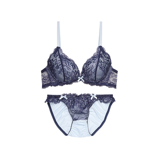[まとめ買い対象]脇高ブラ＆ショーツセット フロントレース 【ABCDサイズ】 ba1007b