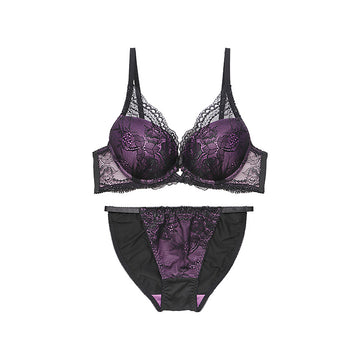 [まとめ買い対象]ブラ＆ショーツセット フロントレース 【BCDサイズ】 ba1012b