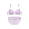 【1/20より順次発送】ノンワイヤーブラ＆ショーツセット 小花柄刺繍 【S/M/L/LLサイズ】 ba1014