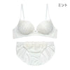 【1/20より順次発送】ノンワイヤーブラ＆ショーツセット 花柄刺繍 【S/M/L/LLサイズ】 ba1015