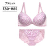 脇高ブラ＆ショーツセット 小花柄刺繍【EFGHサイズ】 ba1026a
