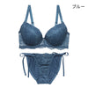 脇高ブラ＆ショーツセット フロントレース×脇ヒモショーツ【EFGHサイズ】 ba1032