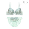 ブラ＆ショーツセット 花柄刺繍 【ABCDサイズ】 ba1034a