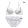 脇高ブラ＆ショーツセット 花柄レース×シフォン 【ABCDサイズ】 ba1050a