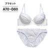 脇高ブラ＆ショーツセット 花柄レース×シフォン 【ABCDサイズ】 ba1050a