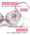 ブラ＆ショーツセット 花柄刺繍 【ABCDサイズ】 ba1053a