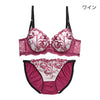 脇高ブラ＆ショーツセット 花柄刺繍 【ABCDサイズ】 ba1064a
