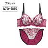 脇高ブラ＆ショーツセット 花柄刺繍 【ABCDサイズ】 ba1064a