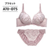 脇高ブラ＆ショーツセット 花柄刺繍 【ABCDサイズ】 ba1068b