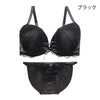 脇高ブラ＆ショーツセット レースアップデザイン【EFGHサイズ】 ba1072a