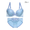 ブラ＆ショーツセット 花柄刺繡【EFGHサイズ】 ba1073a