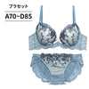 脇高ブラ＆ショーツセット 花柄刺繍 【ABCDサイズ】 ba1075b
