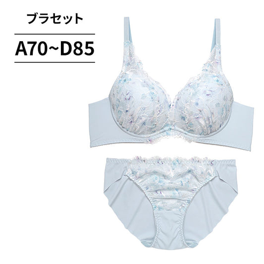 脇高ブラ＆ショーツセット ボーンレス＋脇ヘム仕様 【ABCDサイズ】 ba1078a