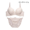 ブラ＆ショーツセット レース×サイド編み上げ 【BCDサイズ】 ba1092b