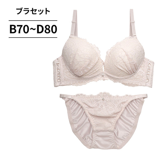 ブラ＆ショーツセット レース×サイド編み上げ 【BCDサイズ】 ba1092b
