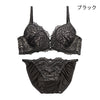 ブラ＆ショーツセット レース×サイド編み上げ【EFサイズ】ba1093