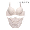 ブラ＆ショーツセット レース×サイド編み上げ【EFサイズ】ba1093