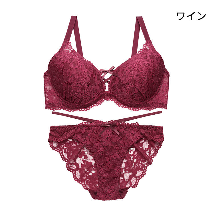 脇高設計】総レースモールドブラ＆ショーツセット | 美しいシルエット