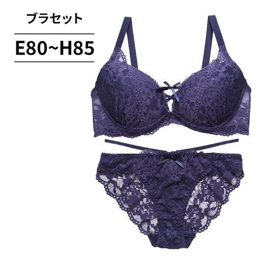 ブラ＆ショーツセット 総レース×ストリング【EFGHサイズ】 ba1099b