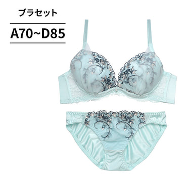 ブラ＆ショーツセット 花柄刺繍 【ABCDサイズ】 ba1108b