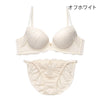 脇高ブラ＆ショーツセット 無地×レース 【ABCDEFサイズ】 ba1117