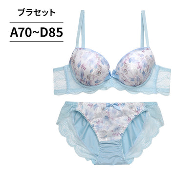 脇高ブラ＆ショーツセット 花柄刺繍 【ABCDサイズ】 ba1119a
