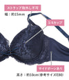 ブラ＆ショーツセット フロントレース【EFGHサイズ】 ba1131