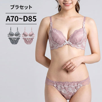 脇高ブラ＆ショーツセット レース×刺繍 【ABCDサイズ】 ba1137